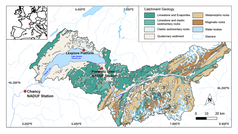 Organic Radiocarbon Reveals its Inorganic Ancestry in Lake Geneva