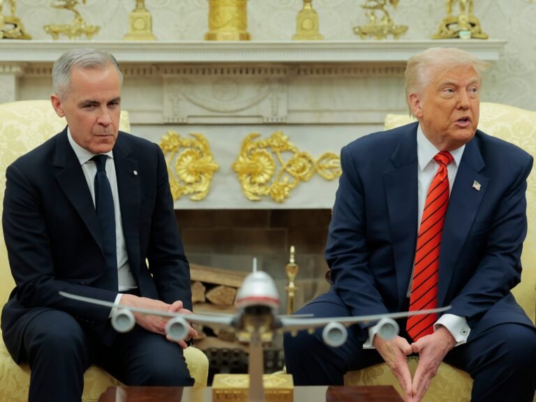 Mark Carney said he's glad people couldn't tell what was going through his mind when he met Trump
