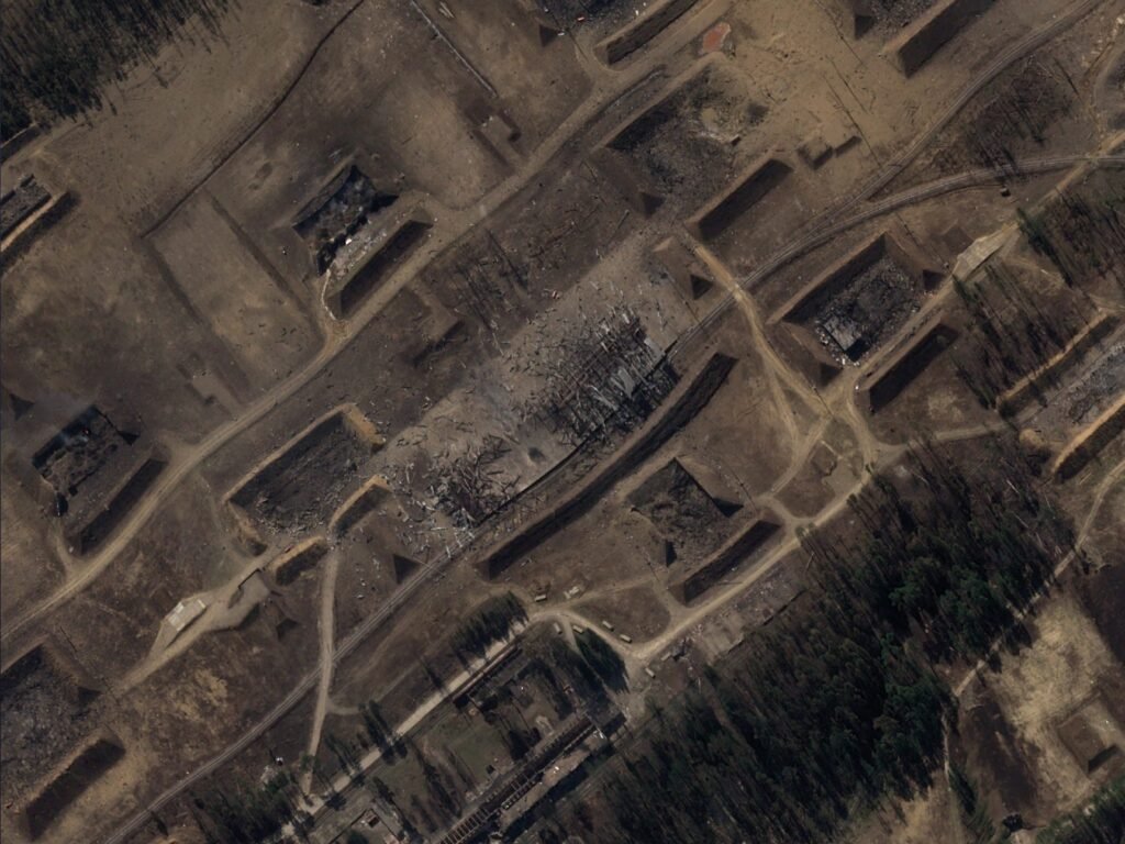 Russia's 'poor weapons handling' likely caused the massive blasts that wiped out much of its 105-ton ammo depot: UK MOD