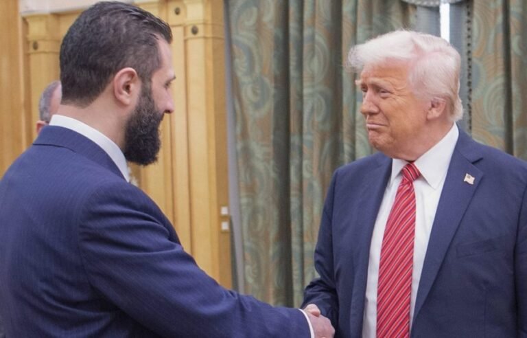 Trump meets new Syrian leader in Saudi Arabia