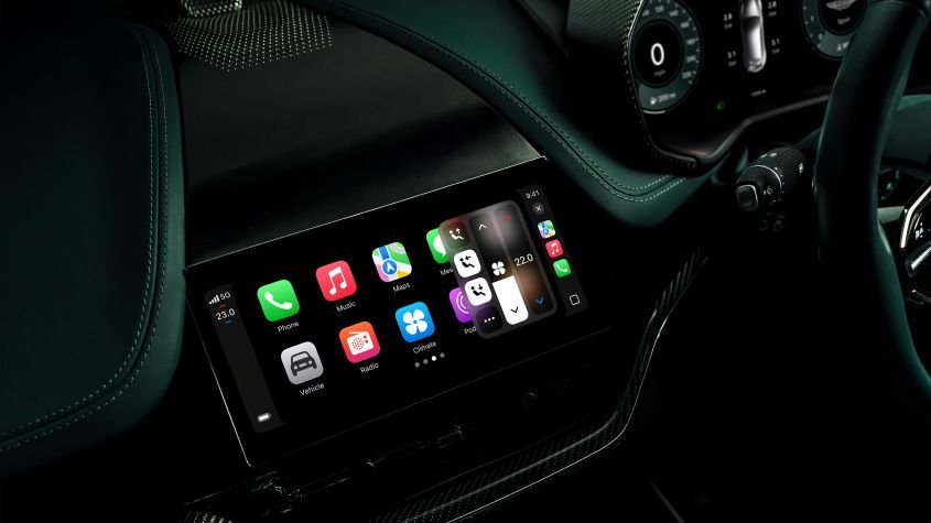 State of the art Apple CarPlay Ultra makes debut in Aston Martin DBX
