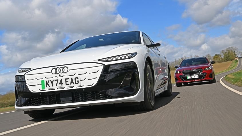 Audi S6 Avant e-tron and BMW i5 M60 Touring - pictures