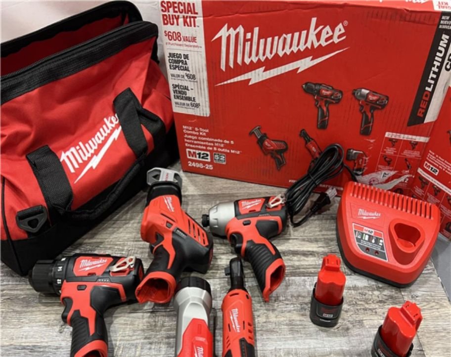Milwaukee Cordless 5-Tool Set w/ Bag Just $199 Shipped on Home Depot ($599 Value)