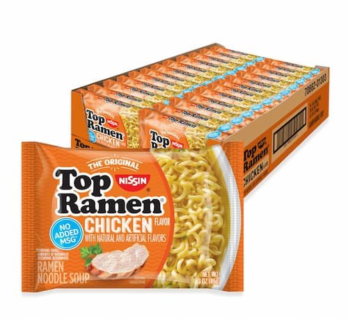 Nissin Top Ramen Noodle Soup 24-Pack only $4.18 shipped!