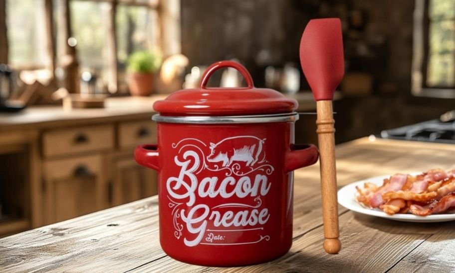 Bacon Grease Saver w/ Built-In Strainer Only $13.49 on Amazon