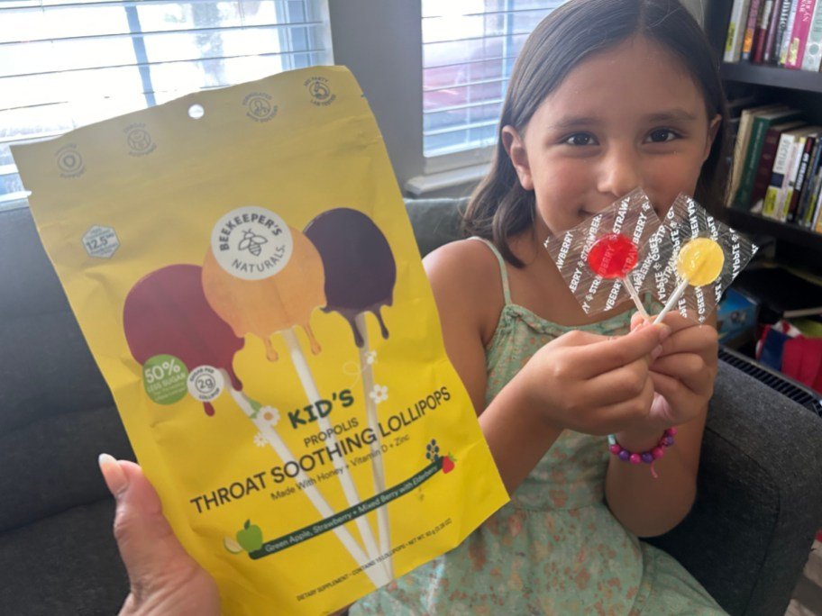 Beekeeper’s Naturals Kids Lollipops Only $7.52 Shipped on Amazon | Soothes Throats & Boosts Immunity