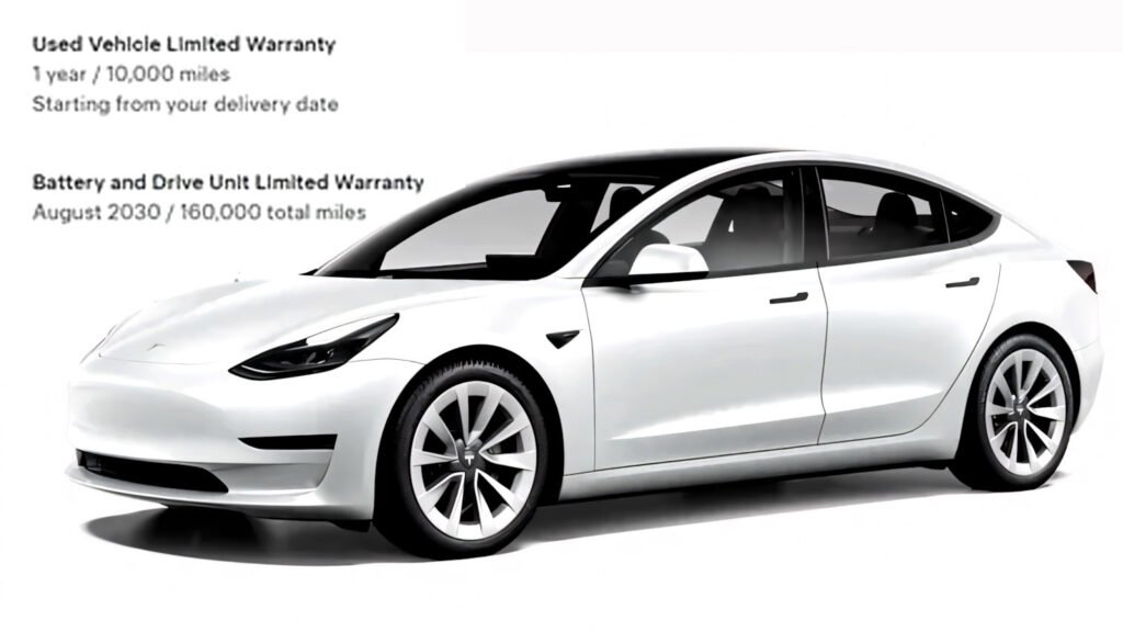 Tesla Selling Some Used Model 3s and Ys With Battery Warranties Up To 160,000 Miles