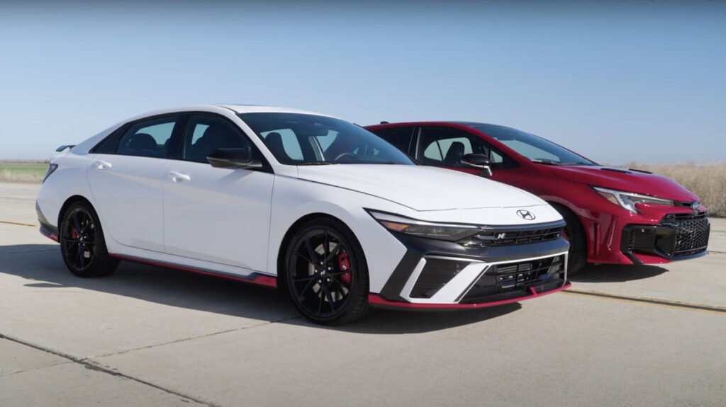 Hyundai Elantra N Continues To Punch Above Its Weight, Beating Toyota GR Corolla In Edmunds' U-Drag Race