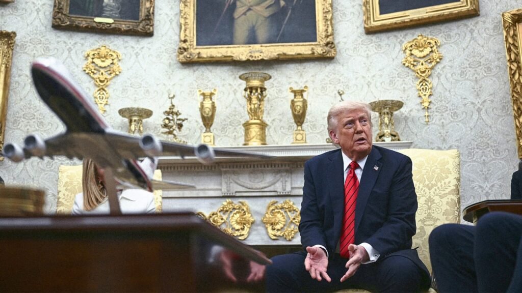 None of the objects on top of the Oval Office mantle were made in the U.S.