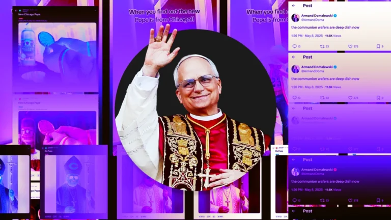 Chicago’s own Pope Leo XIV is already drowning in deep dish memes