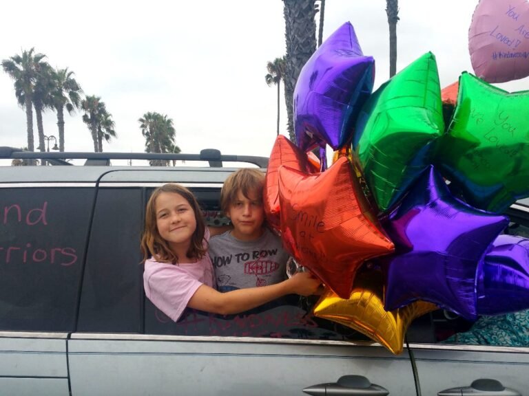 Long road trips with kids can be hard. Our family practices acts of kindness along the way to break up the drive.