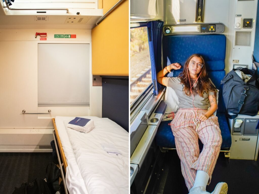 I booked private cabins on overnight trains in Europe and the US. The more expensive ride was a better deal.
