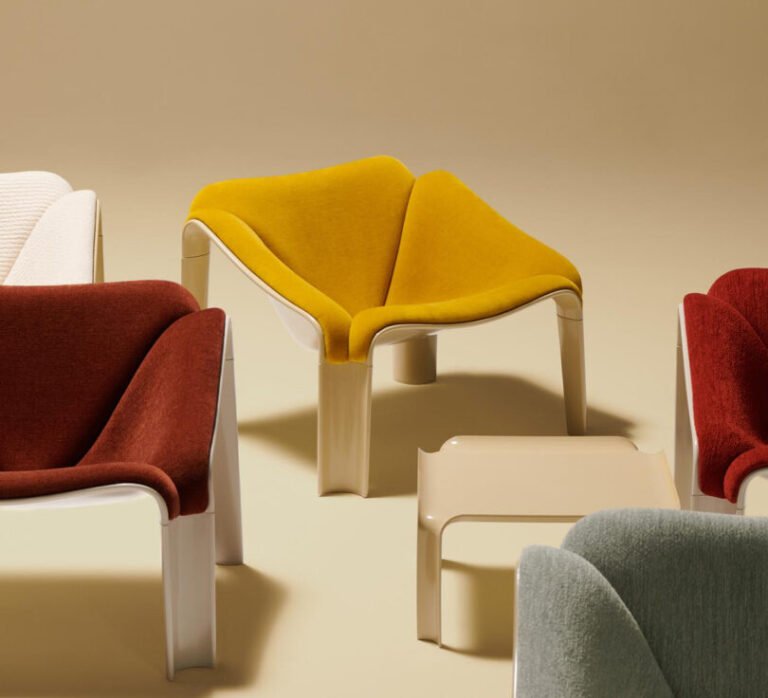 GUBI Brings Back Pierre Paulin’s Futuristic F300 Lounge Chair