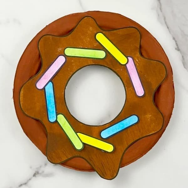 Free Printable Donut Paper Plate Wreath