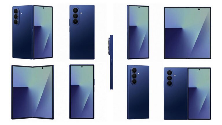 Fresh Galaxy Z Fold 7 renders give us our first look at Silver Shadow model