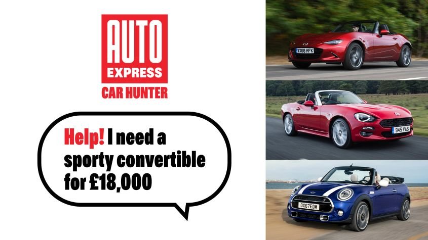 Used sporty convertibles for £18,000 - pictures