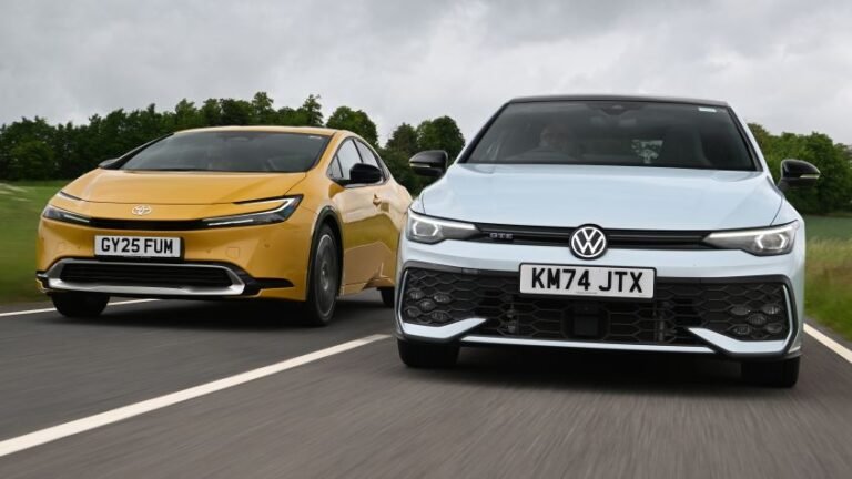 Volkswagen Golf GTE vs Toyota Prius: two visions of family car efficiency collide