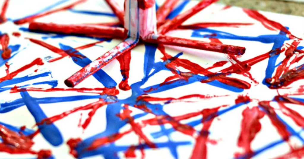 Fun & Easy 4th of July Firework Art Kids Can Make at Home