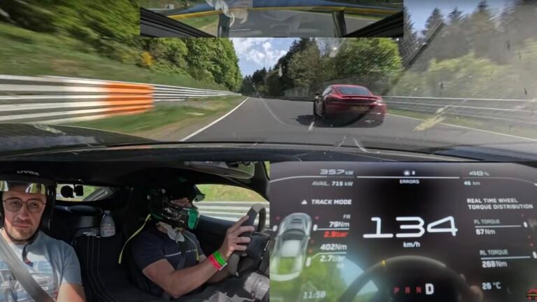 Watch The Rimac Nevera Pass Fast Cars On The Nürburgring Like They're Standing Still