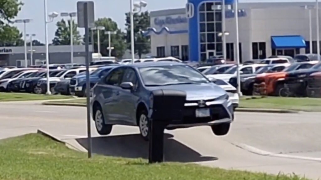 Watch As Extreme Heat Buckles A Missouri Road, Sending A Toyota Corolla Flying