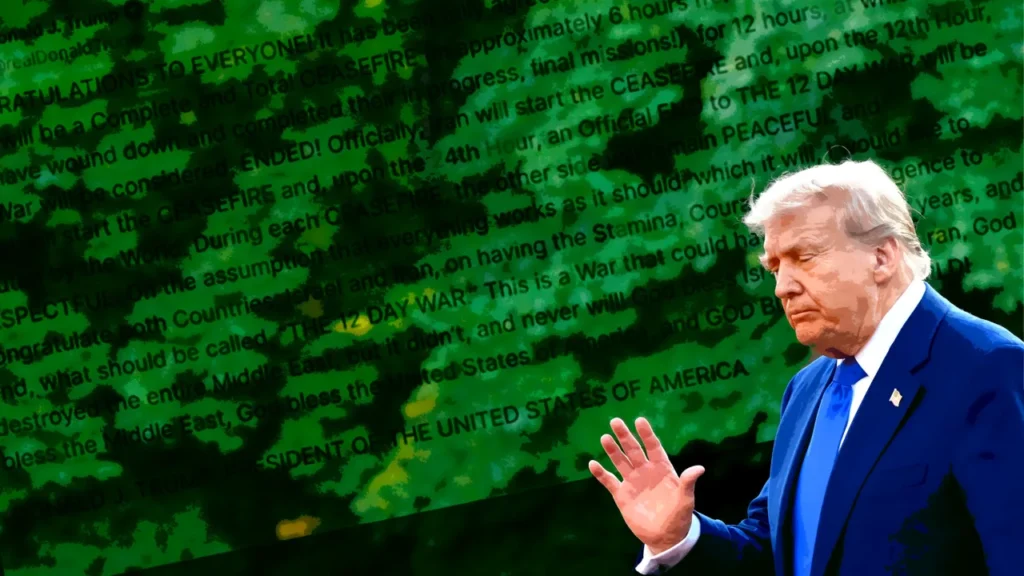 Why has Trump started using this weirdly formal sign-off on social media posts about Iran?