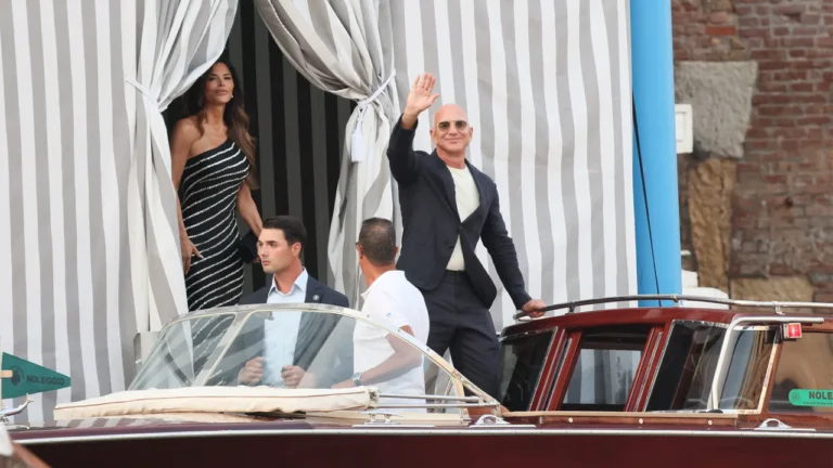 From creepy Jeff Bezos mannequins to giant banners, how Venice is protesting the wedding of the year