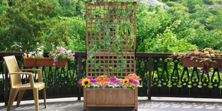 Handmade Planter Box w/ Trellis Only $101.99 Shipped on Wayfair.com (Reg. $221)