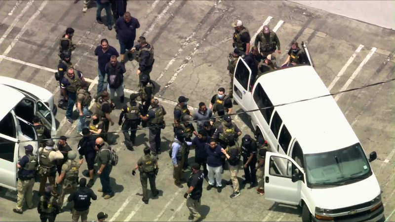 Dozens possibly detained by federal officials amid immigration raids in Los Angeles