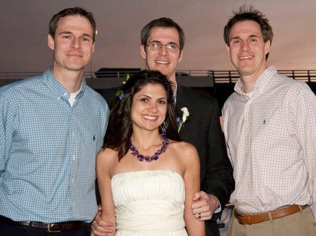 My husband is an identical triplet. No, I'm not attracted to his brothers, and I only mixed them up once.