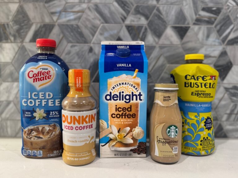 I tried 5 vanilla iced coffees from the grocery store. They'd all save me money, but a few stood out above the rest.
