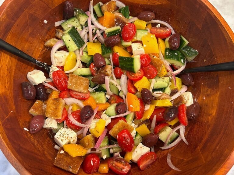 Ina Garten's Greek panzanella salad will transport you to Greece, no passport required