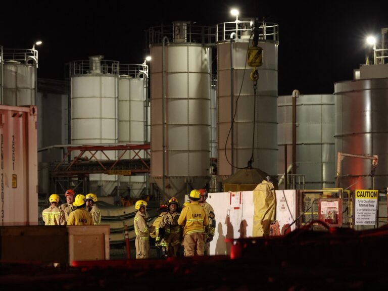 More than 30 workers were rescued after an industrial tunnel collapse in Los Angeles