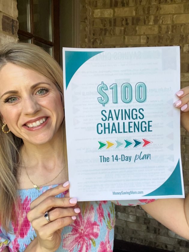 Join me for the 14-Day $100 Savings Challenge (we start on Monday!)