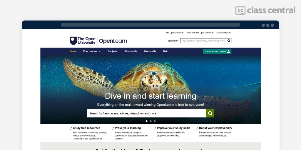 900+ Open University Free Certificates