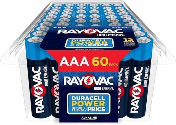 Rayovac Batteries Stock Up Deals: AAA Batteries 60-Count for only $11.43 shipped!