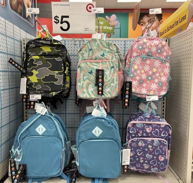 Kid’s 23L Backpacks only $5 at Target!