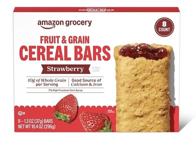 Amazon Grocery Fruit & Grain Cereal Bars, 8 count only $1.43 shipped!