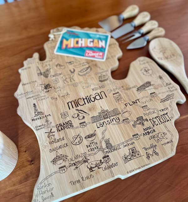 *HOT* Totally Bamboo XL State Cutting Board & 6-Piece Kitchen Set only $29.99 shipped {Today Only!}