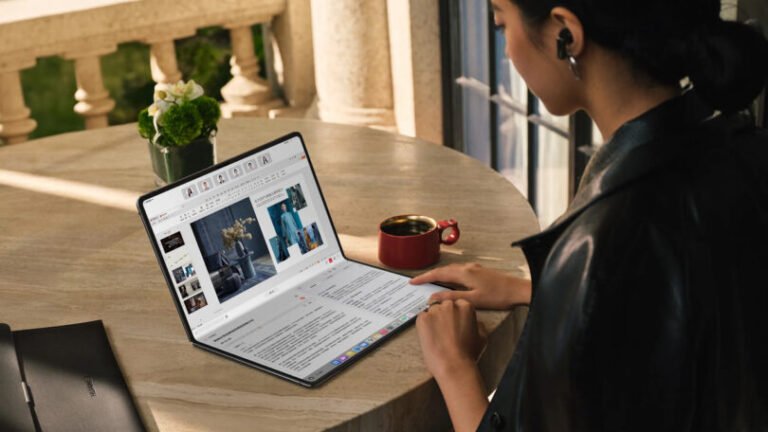 Huawei’s New Laptop Is One Giant Foldable Screen