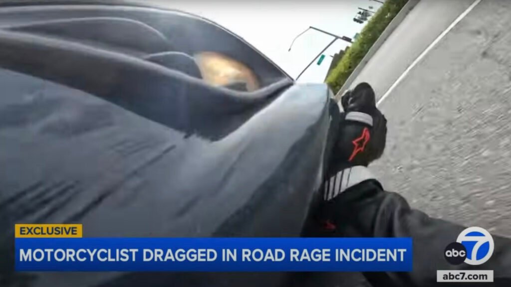 California Motorcyclist Rammed And Dragged Down Road For Legally Lane Splitting