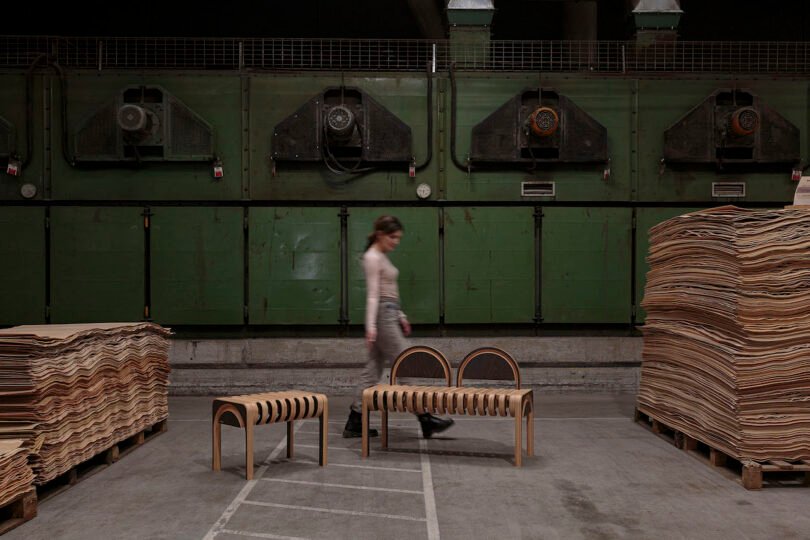 This Curvy Bench Gives Plywood a Whole New Personality