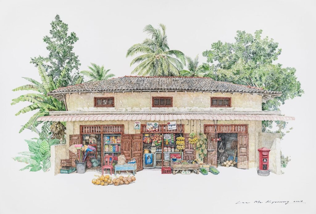 From Vietnam to Nepal, Lee Me Kyeoung Expands the Geographic Bounds of Her Corner Store Drawings