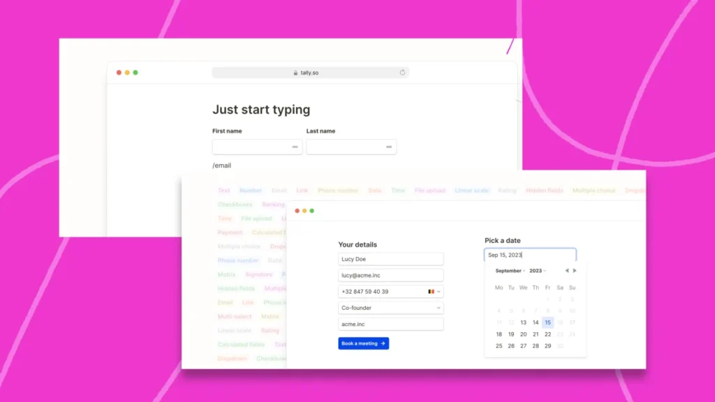 Tally lets you design great free surveys in 60 seconds