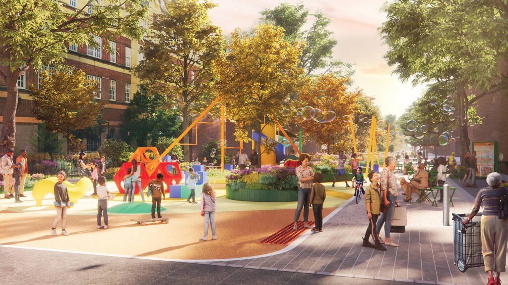 This neighborhood in Queens has a brilliant plan to turn a busy street into a park