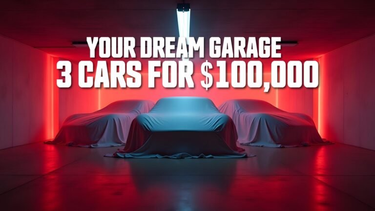 Build Your Dream Garage: Pick 3 Cars for $100K
