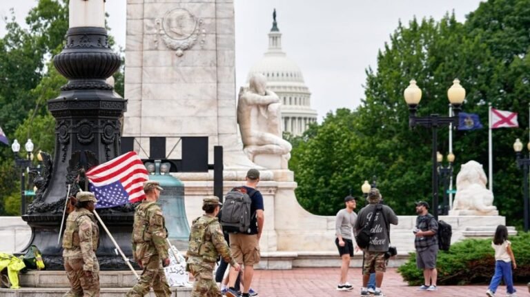 National Guardsman ticketed for running red light in DC crash