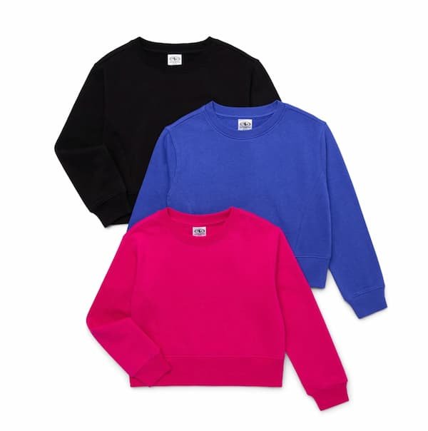 *HOT* Girls’ Fleece Sweatshirt 3-Pack only $7.37!