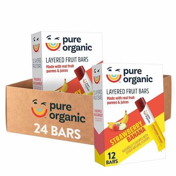 Pure Organic Layered Fruit Bars 24-Count only $9.75 shipped!
