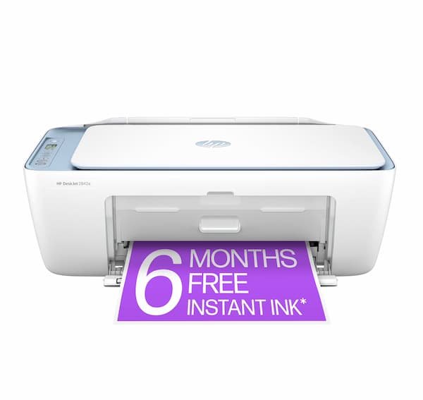 HP DeskJet 2842e Wireless Color Printer + 6 Months Free Instant Ink only $39 shipped!