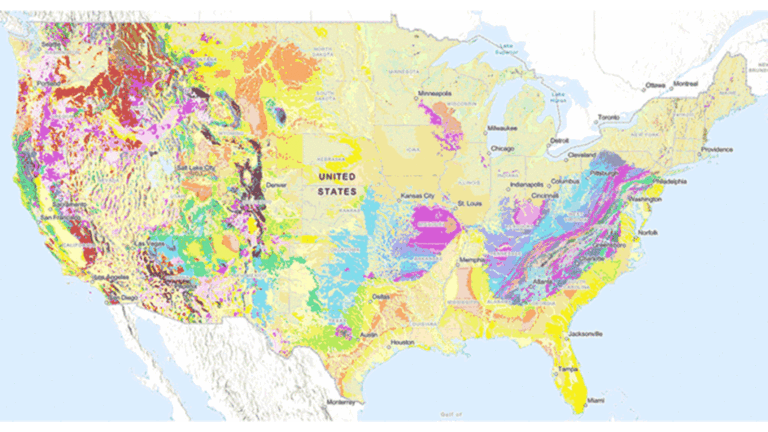 New USGS Map Offers an Interactive Look at the Rocks Beneath Our Feet
